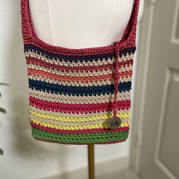 The Sak Handbags - The Sak Originals Multicolor Crochet Shoulder Bag – Boho Style